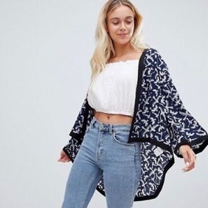LOUCHE Malak-Flight Bird Print Kimono